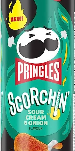 Pringles Scorchin’ Sour Cream & Onion Flavour Potato Chips - IlmHub ...