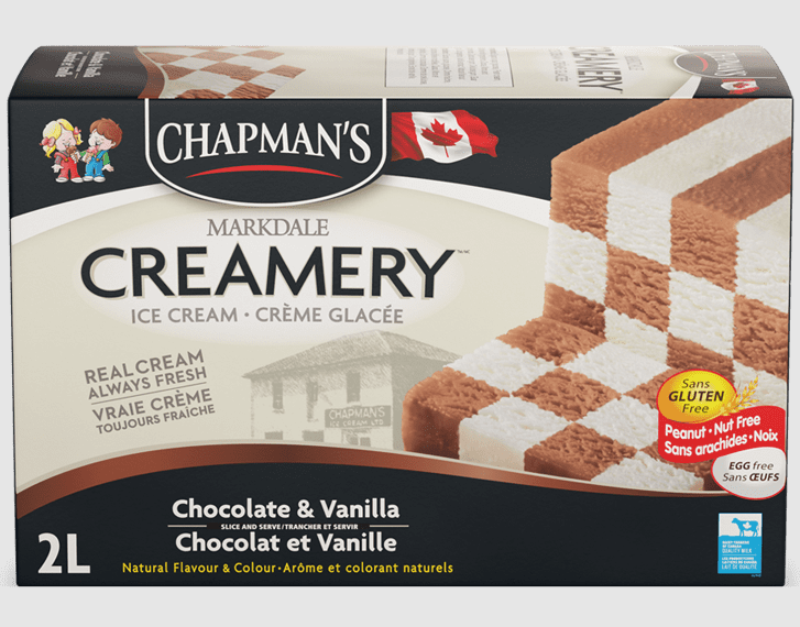 Chapman's Original Chocolate & Vanilla Checkerboard Ice Cream