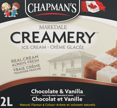 Chapman's Original Chocolate & Vanilla Checkerboard Ice Cream