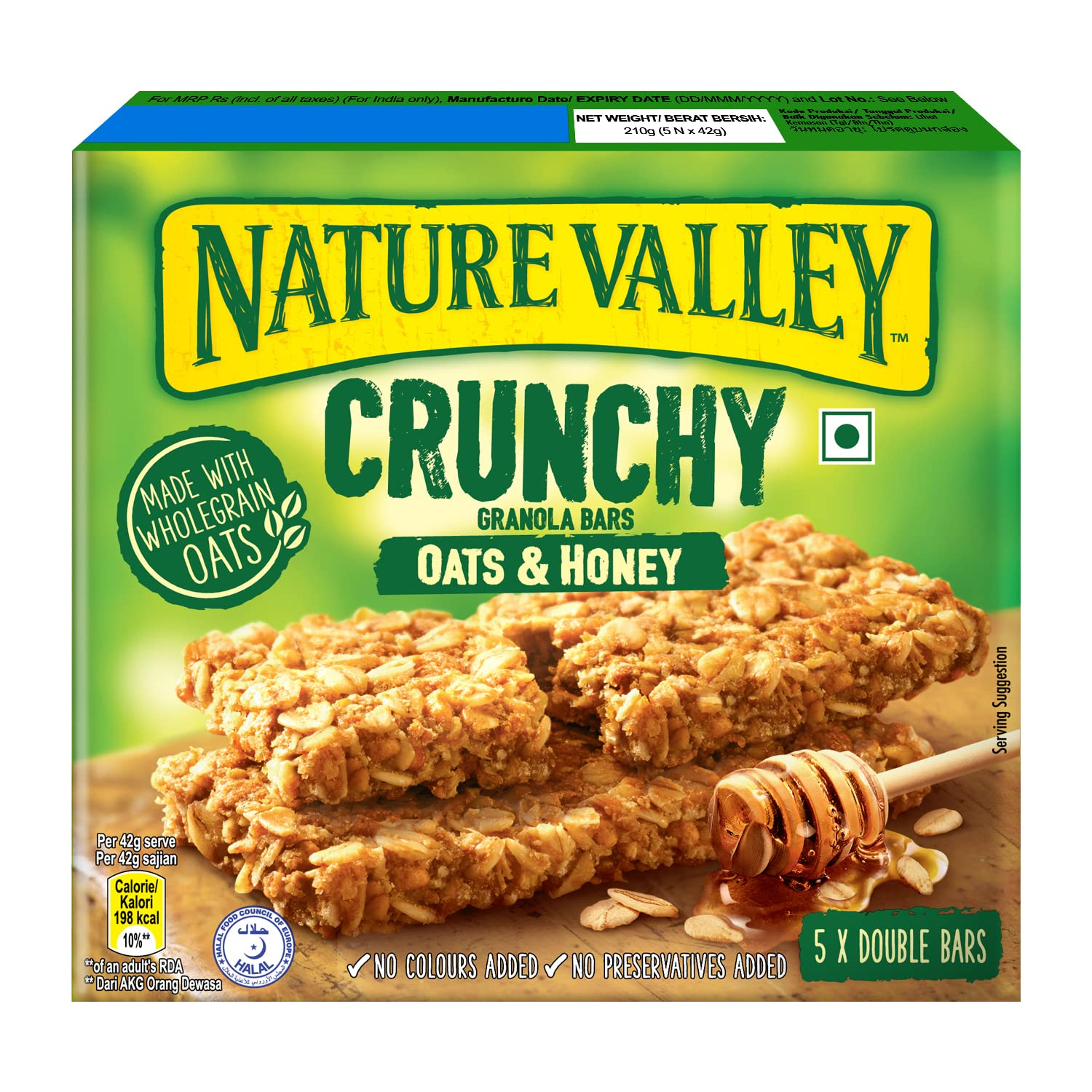 Nature Valley Oats 'n Honey Nutrition