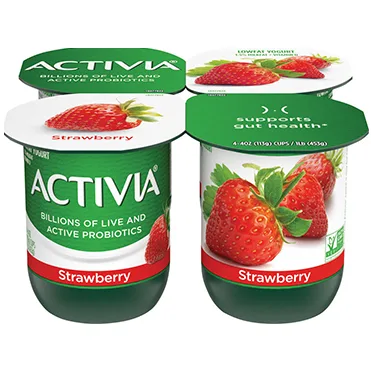 Activia Low Fat Yogurt Strawberry - IlmHub Halal Foods & Ingredients